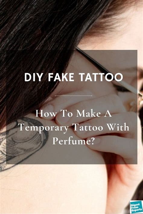 homemade fake tattoo with perfume|temporary tattoo without perfume.